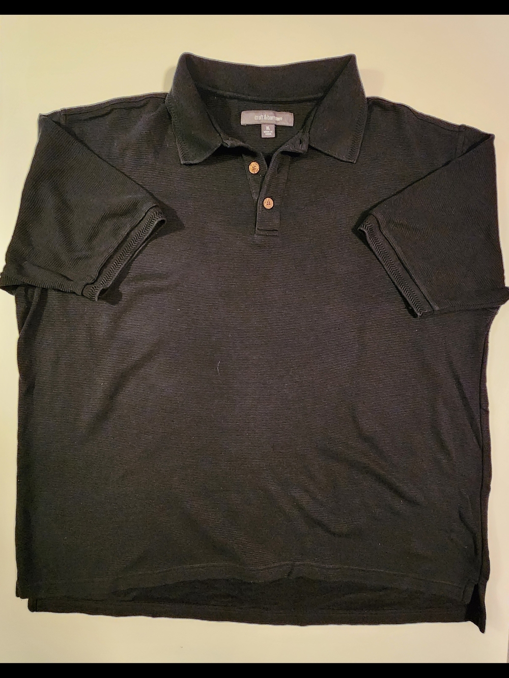croft & barrow Black Polo Shirt - Men's Classic Knit - Picture 3 of 5